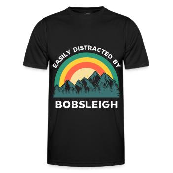 Leicht abgelenkt vom Bob - Männer Funktions-T-Shirt - Schwarz - Vorne - AI Model Male 178 dark (178cm)