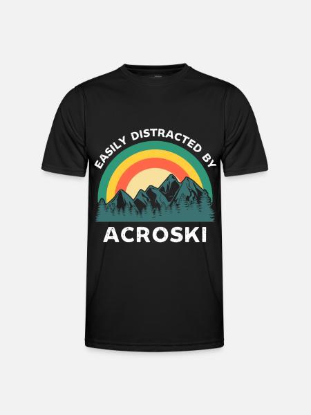 Easily distracted by Acroski - Men's Functional T-Shirt - black