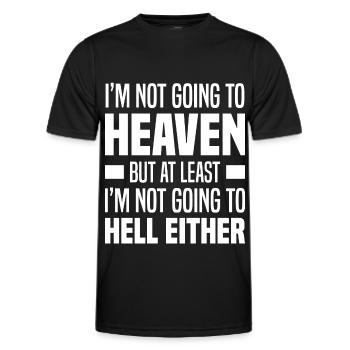 Atheismus - Männer Funktions-T-Shirt - Schwarz - Vorne - AI Model Male 178 dark (178cm)