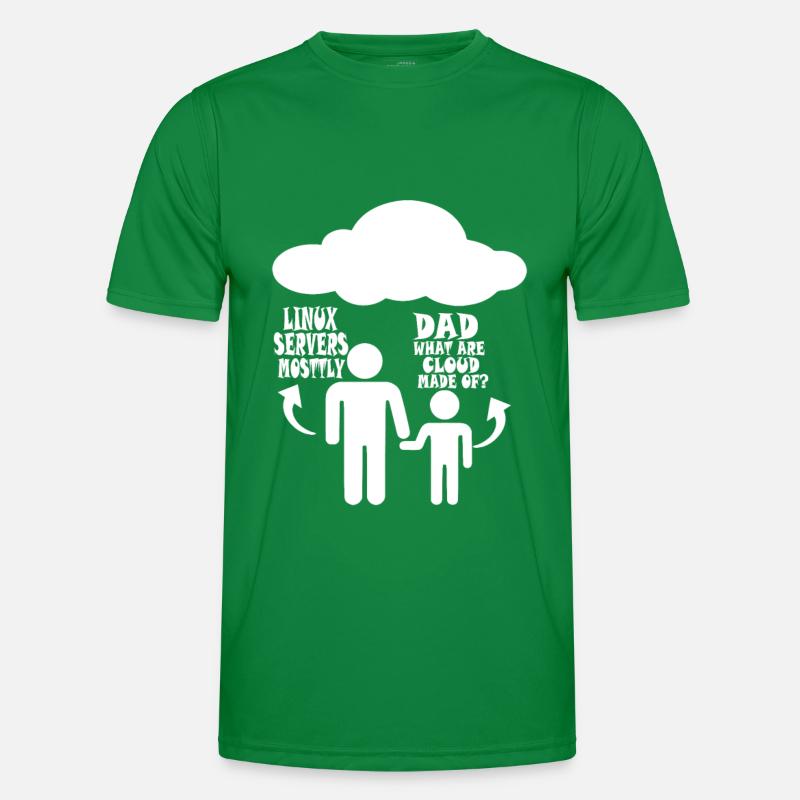 Linux Server meistens Männer Funktions-T-Shirt