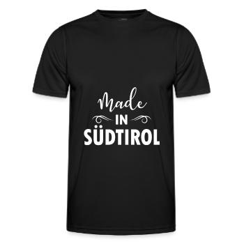 Südtirol Italien Winterurlaub Ski Schnee - Männer Funktions-T-Shirt - Schwarz - Vorne - AI Model Male 178 dark (178cm)