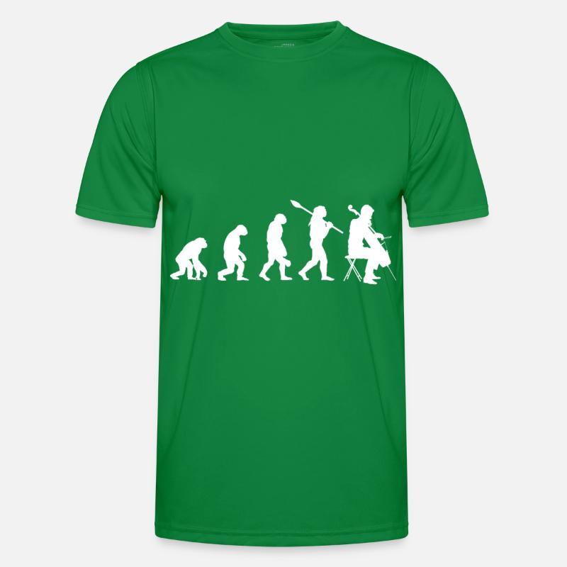 Violoncello evolution musical instrument cello Men's Functional T-Shirt