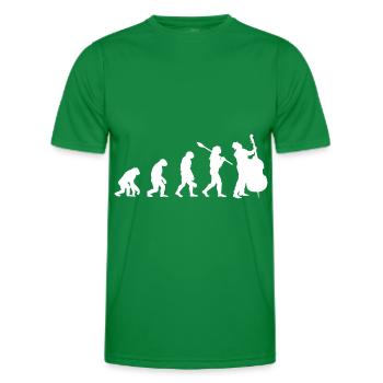 Kontrabass Streichinstrument Orchester Konzert - Männer Funktions-T-Shirt - Kelly Green - Vorne - AI Model Male 178 dark (178cm)