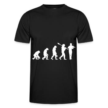 Bratsche Evolution Instrumente Konzert - Männer Funktions-T-Shirt - Schwarz - Vorne - AI Model Male 178 dark (178cm)