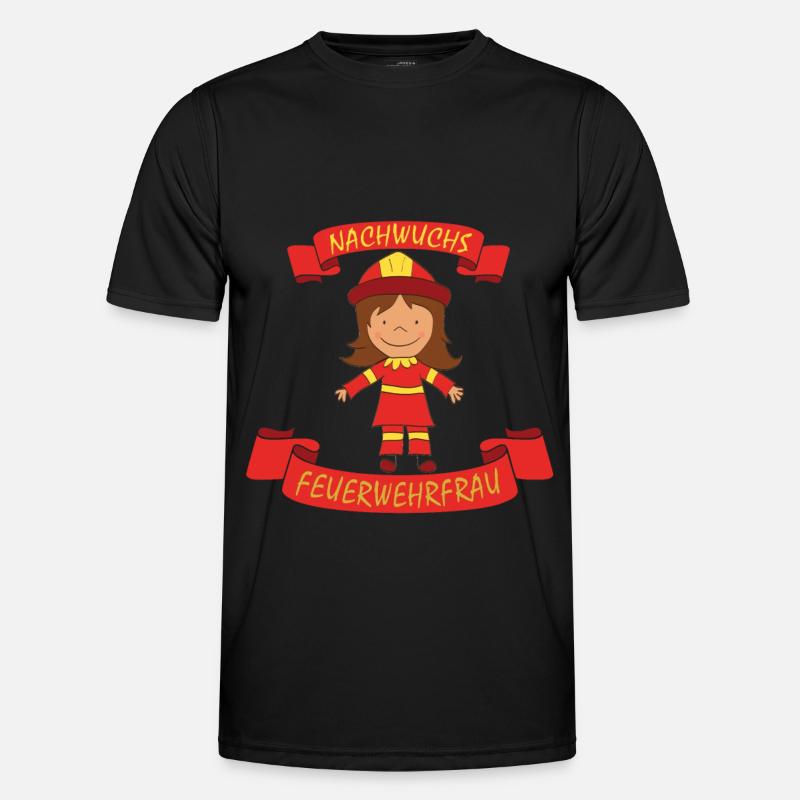 young firefighter firefighter - Men's Functional T-Shirt - black