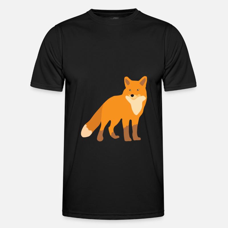 Fuchs Wildfuchs Rotfuchs Wildtier Männer Funktions-T-Shirt