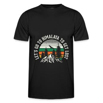 Himalaya Asie Everest Népal - T-shirt sport Homme - noir - Devant - AI Model Male 178 dark (178cm)