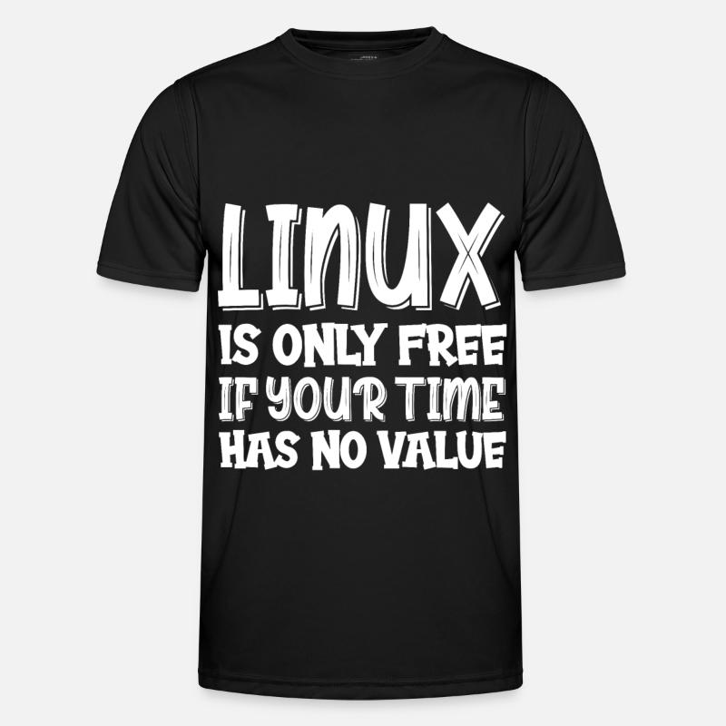 Linux Geek Hacking Computer Scientist - Men's Functional T-Shirt - black