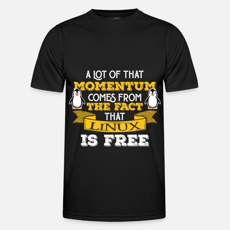 Linux Nerd Computer IT Geek Men's Functional T-Shirt