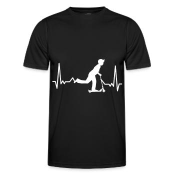 Scooter Battement de scooters scooters cascades - T-shirt sport Homme - noir - Devant - AI Model Male 178 dark (178cm)