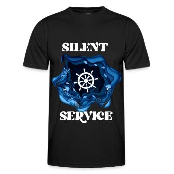 Sous-marin sous-marin Mer Marine - T-shirt sport Homme - noir - Devant - AI Model Male 178 dark (178cm)
