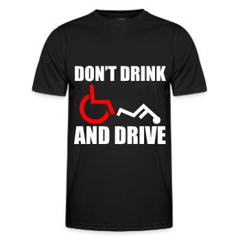 Wheelchair Humor Disabled - Men's Functional T-Shirt - black - Front - AI Model Male 178 dark (178cm)