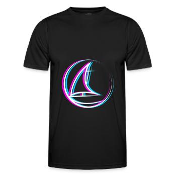Segel Saison - Segelboot - Männer Funktions-T-Shirt - Schwarz - Vorne - AI Model Male 178 dark (178cm)