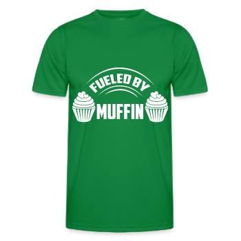 Fourré de muffins et de tartes à la crème - T-shirt sport Homme - vert - Devant - AI Model Male 178 dark (178cm)