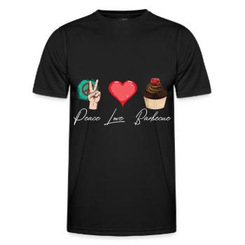 Muffins et muffins pâtisseries sucrées - T-shirt sport Homme - noir - Devant - AI Model Male 178 dark (178cm)