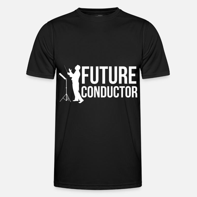 Future conductor conducting - Men's Functional T-Shirt - black