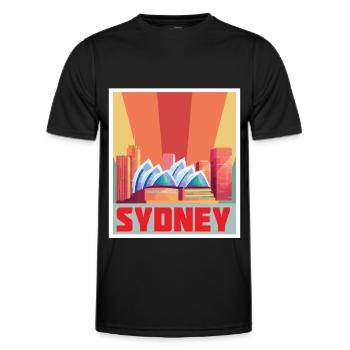Sydney Opera House Symphony Australia Concert - Men's Functional T-Shirt - black - Front - AI Model Male 178 dark (178cm)