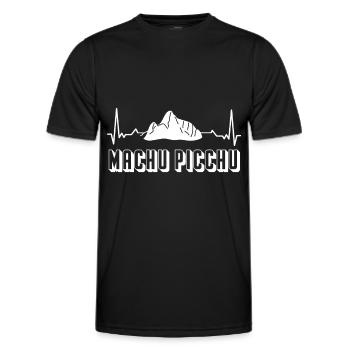 Empire Inca Machu Picchu Pérou Ville en ruine Inca - T-shirt sport Homme - noir - Devant - AI Model Male 178 dark (178cm)
