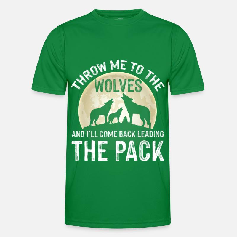 Alpha Wolf Wildhound Wolf Pack Full Moon Men's Functional T-Shirt