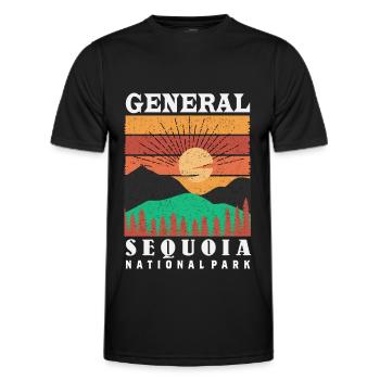 Sequoia Nationalpark Mammutbäume General Nevada So - Männer Funktions-T-Shirt - Schwarz - Vorne - AI Model Male 178 dark (178cm)