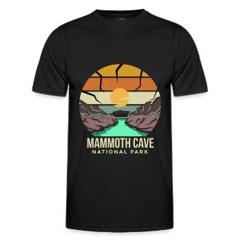 Souvenir Cave Kentucky Mammoth Cave Parc national - T-shirt sport Homme - noir - Devant - AI Model Male 178 dark (178cm)