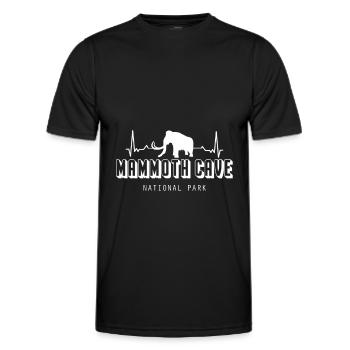 Mammoth Höhlen Herzschlag Nationalpark Kentucky - Männer Funktions-T-Shirt - Schwarz - Vorne - AI Model Male 178 dark (178cm)
