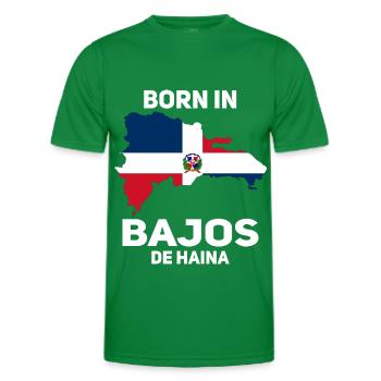 République dominicaine - T-shirt sport Homme - vert - Devant - AI Model Male 178 dark (178cm)