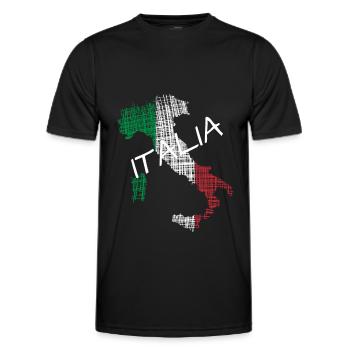 Italia italia - Männer Funktions-T-Shirt - Schwarz - Vorne - AI Model Male 178 dark (178cm)