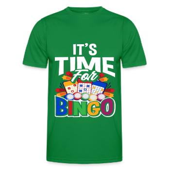 Bingo - Men's Functional T-Shirt - kelly green - Front - AI Model Male 178 dark (178cm)