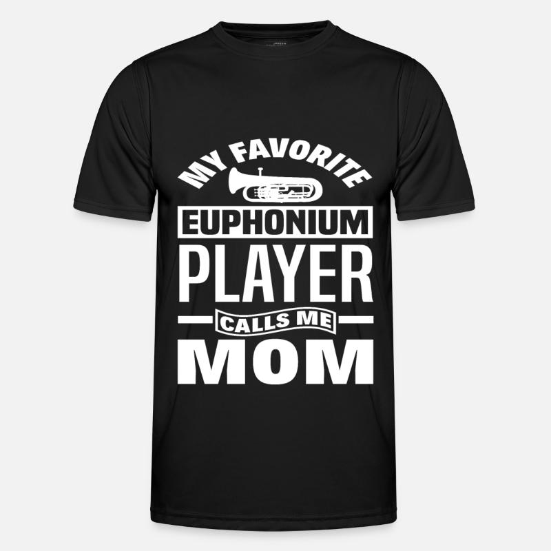 Euphonium Mutter - Männer Funktions-T-Shirt - Schwarz