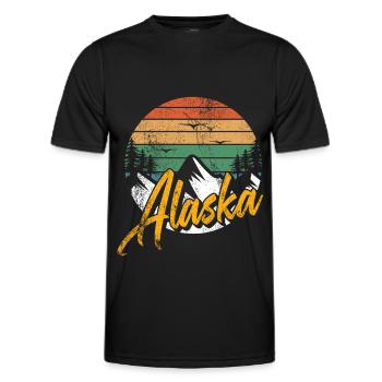 Alaska - T-shirt sport Homme - noir - Devant - AI Model Male 178 dark (178cm)
