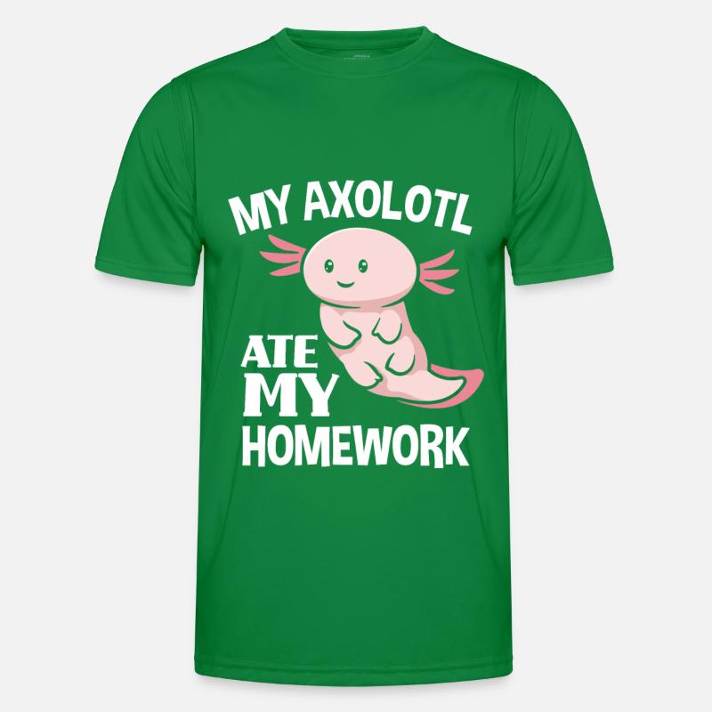Axolotl Homework Men's Functional T-Shirt