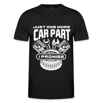 Automechaniker Teile - Männer Funktions-T-Shirt - Schwarz - Vorne - AI Model Male 178 dark (178cm)