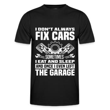 Automechaniker - Männer Funktions-T-Shirt - Schwarz - Vorne - AI Model Male 178 dark (178cm)