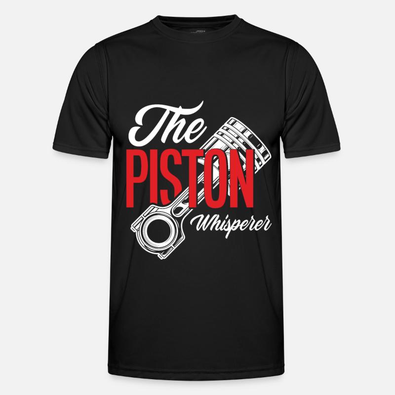 Automechaniker Kolben Flüsterer - Männer Funktions-T-Shirt - Schwarz
