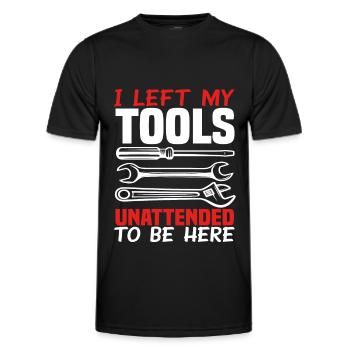 Automechaniker Werkzeuge - Männer Funktions-T-Shirt - Schwarz - Vorne - AI Model Male 178 dark (178cm)
