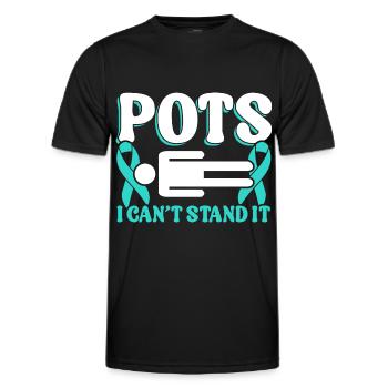 Dysautonomie Bewusstsein Chronische Krankheit - Männer Funktions-T-Shirt - Schwarz - Vorne - AI Model Male 178 dark (178cm)