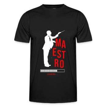 Maestro Laden Dirigent Orchester Musik Geschenk - Männer Funktions-T-Shirt - Schwarz - Vorne - AI Model Male 178 dark (178cm)