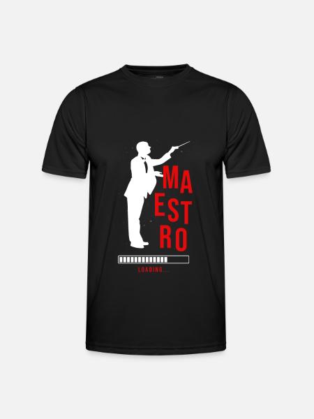 Maestro carico direttore Orchestra Music Gift - Maglietta sportiva per uomo - nero