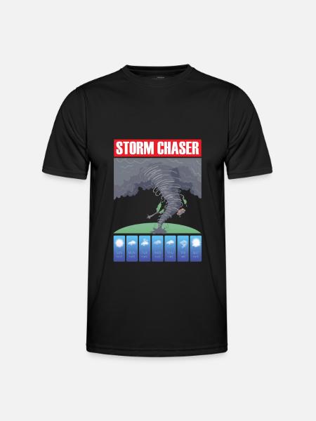 Storm Chaser Hurricane Meteorology Tornado Gift - Men's Functional T-Shirt - black