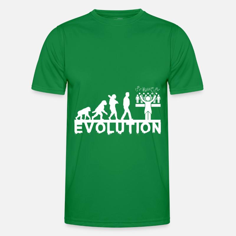 Chorleiter Evolution Chor Chormusik Geschenk Männer Funktions-T-Shirt