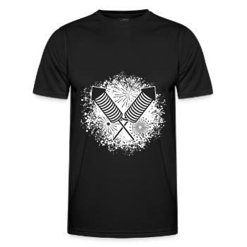 Feux d’artifice Pyro pyro pétard Cadeau amusant - T-shirt sport Homme - noir - Devant - AI Model Male 178 dark (178cm)