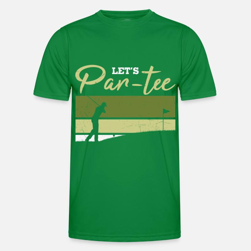 Let's Par-tee Golf Pun Men's Functional T-Shirt