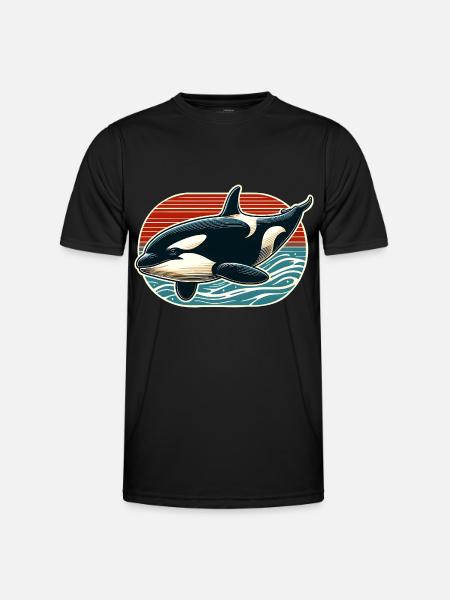 Orca Killer Whale - Men's Functional T-Shirt - black