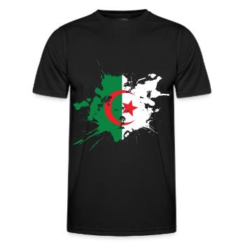 Algeria - Men's Functional T-Shirt - black - Front - AI Model Male 178 dark (178cm)