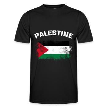 Palästina - Männer Funktions-T-Shirt - Schwarz - Vorne - AI Model Male 178 dark (178cm)
