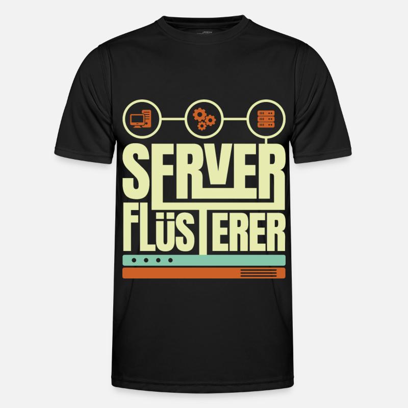 Sysadmin Netzwerk Geschenk - Männer Funktions-T-Shirt - Schwarz