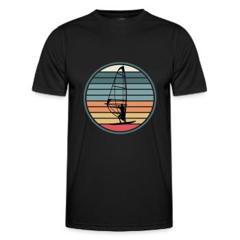 Windsurfen Windsurfer - Männer Funktions-T-Shirt - Schwarz - Vorne - AI Model Male 178 dark (178cm)