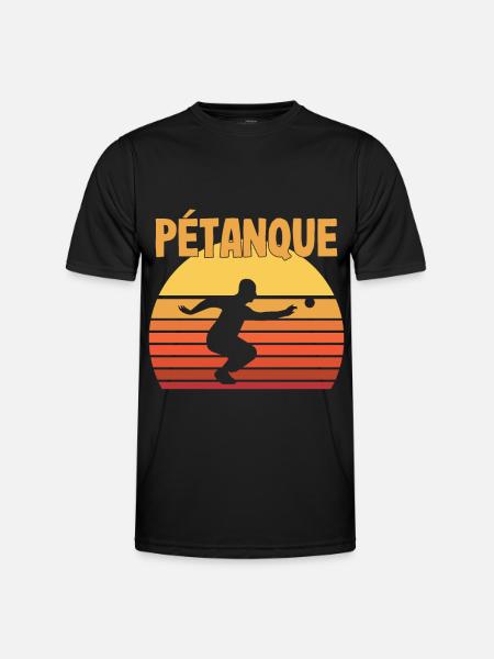 Boule Petanque Boccia - Funktionsshirt til herrer - sort