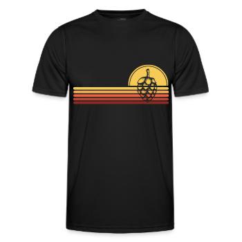 Houblon - T-shirt sport Homme - noir - Devant - AI Model Male 178 dark (178cm)